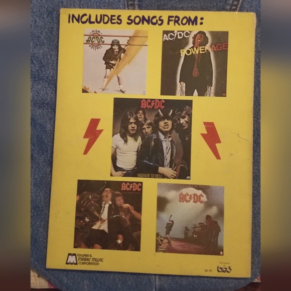 1980 Vintage AC/DC Best of their High Energy hits Songbook -The yrs w/ Bon Scott - Picture 2 of 7